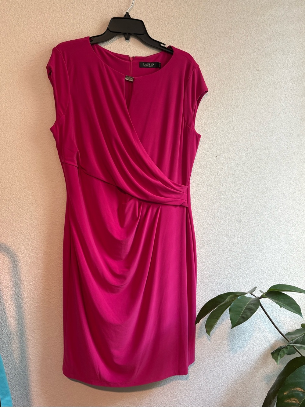 Ralph Lauren Fuchsia Midi Dress